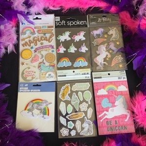 2/$20 NWT I Believe in Unicorns Sticker Collection